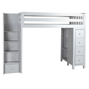 Item # JLB0033 - ADDITIONAL INFORMATION<BR>
Weight: 324 lbs<BR>
Dimensions: L 99 W 45.75 H 68.25 in <BR>
Finish: White<BR>
Bed Size: Twin